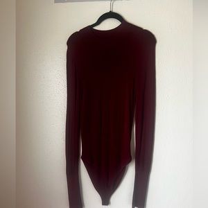 Red / cranberry bodysuit from Intimately by Free People - Size M